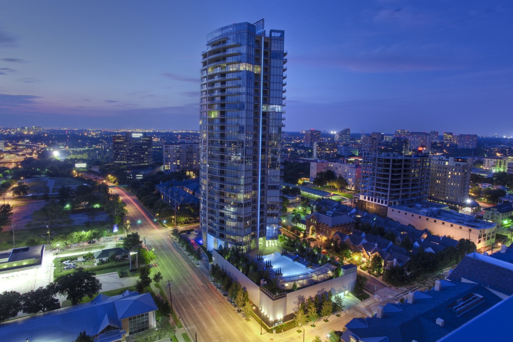 Azure luxury high-rise building