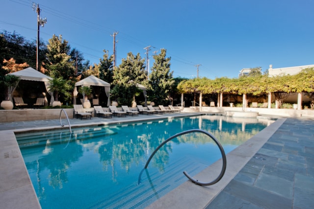 Vendome resort-style pool with cabanas